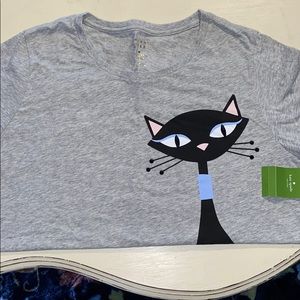 NWT Kate Spade Cool Cat Tee